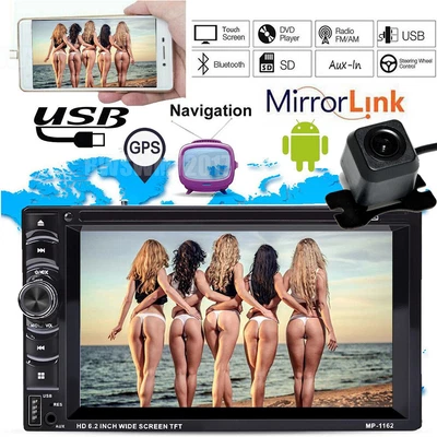 $107.77 • Buy Fit Dodge Ram 3500 2500 1500 2 Din Car Stereo DVD CD Player Radio&Parking Camera