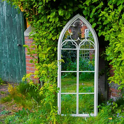 Woodside Darton XXL Decorative Arched Outdoor Garden Mirror W: 60cm X H: 153cm • £99.99