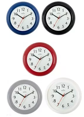 Acctim Wycombe Kitchen Bathroom Bedroom Office Round Analogue Wall Clock Quartz • £10.99