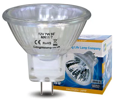 Long Life MR11 Halogen Light Bulbs 12V Lamp 5w Or 7w Or 10w Or 20w Or 35w • £11.99