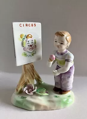 UCAGCO Figurine Boy With Ice Cream At Circus Hand Painted Japan Vintage RARE! • $19.95