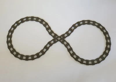 $59.35 • Buy Lego® Duplo TRAIN Tracks DARK-GREY Track Curved Crossing SET CIRCLE EIGHT
