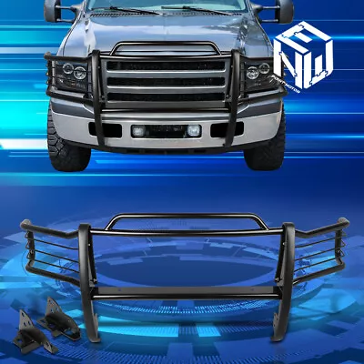 For 99-07 Ford F250-550 Super Duty Blk Bumper Grill Protector Grille Brush Guard • $291.88