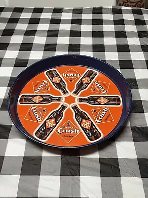 Vintage 1940s Orange Crush Soda Metal Serving Tray Rare Advertising Sign • $149.95