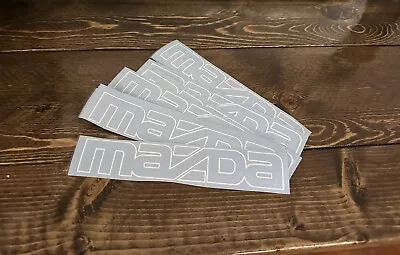 JDM Mazda Zoom Zoom Logo Sticker Vinyl Black Red Or White Decal  7” • $7