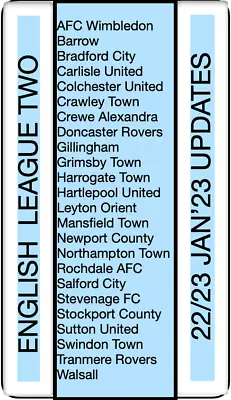 £2.50 • Buy 22/23 UPDATES - EFL LEAGUE TWO - Football Trading Cards