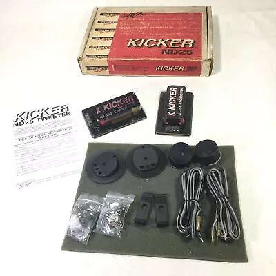 Kicker Neodymium ND25 Tweeter NT-354 Crossover 150W • $695.16