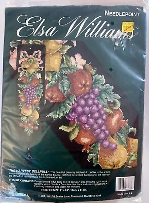 New Elsa Williams The Harvest Fruit Bellpull Needlepoint Kit • $26.50