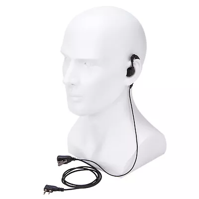G Shape Headset PTT 2-pin F Plug For Icom ICV8 ICV82 Maxon Yaesu Vertex Radio • $8.69