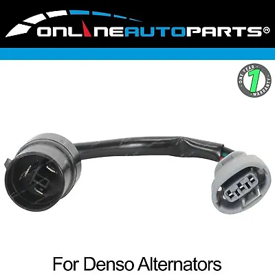 Alternator Connector Adapter Plug For Toyota Hilux Landcruiser Hiace & Denso • $19.95