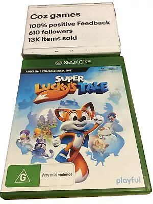 Super Lucky’s Tale For The Microsoft Xbox One Australian Release Action Cartoony • $22