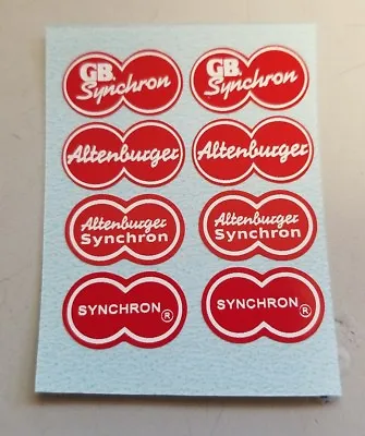 Stickers Decals Fits Vintage Altenburger Synchron Bicycle Brakes Or Hubs (Red) • $10