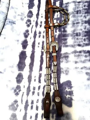 Circle Y Silver Ferrule 2 Ear Western Show Headstall • $170