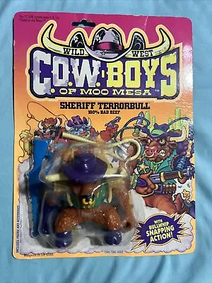 Cowboys Of Moo Mesa Sheriff Terrorbull Action Figure Hasbro 1991 NIP • $80