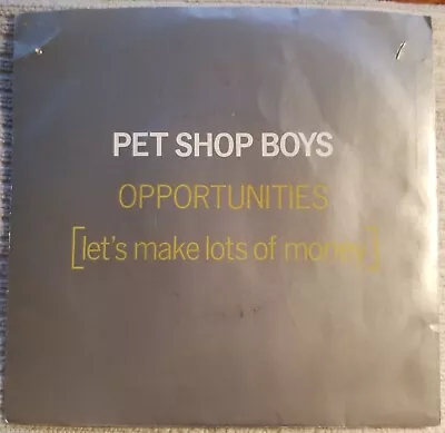 Pet Shop Boys Opportunities (Lets Make Lots Of Money)/Was That What ...  VG+/VG+ • $5.50