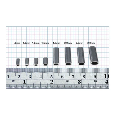 $6.29 • Buy Rite Angler Alum Oval Crimp Sleeves Single Barrel Fishing Terminal Tackle 100pk 