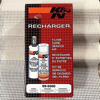 K&N RECHARGER 99-5000 Cleaner Auto Filter Care Service Recharger Kit NEW • $20.50