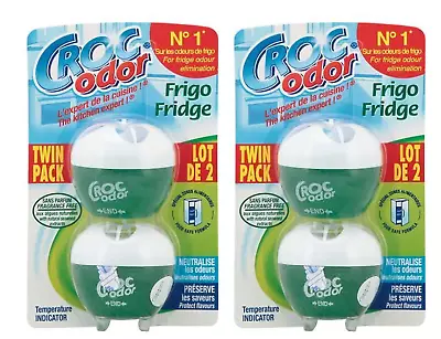 £8.30 • Buy Croc Odor Twin Pack Fridge Fresh Neutralise Smell Odour Fresheners X 2 (2 X 2)