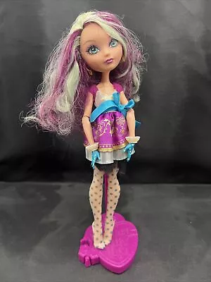 Ever After High Madeline Hatter Doll Maddie 2012 First Chapter Wave One + Stand  • £9.99