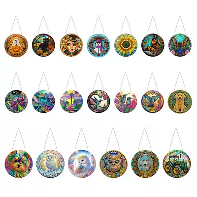 $15.19 • Buy DIY Diamond Painting Crystal Hanging Pendant Ornament Art Home Decor Xmas Gifts
