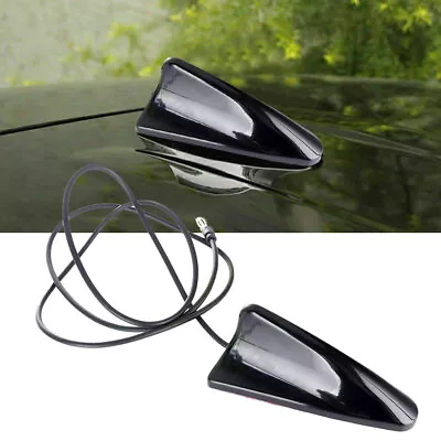 1Pc Black Shark Fin Car Antenna Roof Signal Aerial Radio AM/FM Antennas Trims • $15.33