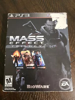 MASS EFFECT TRILOGY Sony PlayStation 3 2012 COMPLETE CIB PS3 EA 3 DISCS  • $15