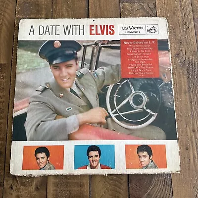 Elvis Presley Lp Lpm-2011 A Date With Elvis Orig Long Play First Pressing • $29.99