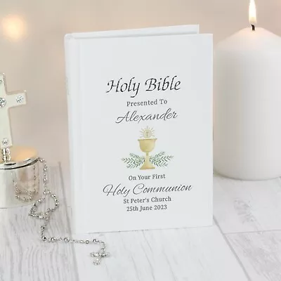 Personalised First Holy Communion Holy Bible - Perfect Holy Communion Gift • £24.90