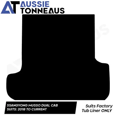 $124.99 • Buy Rubber Ute Mat For Ssangyong Musso Dual Cab SWB W/ Factory Liner (2018-Current)