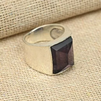 Amethyst Ring 925 Sterling Silver Statement Classic Men's Ring All Size R205 • $16.99