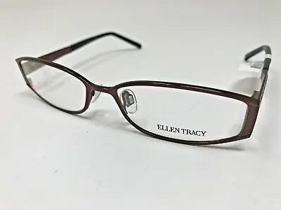 ELLEN TRACY “BELIZE” Eyeglasses Frame 53-15-130 Coffee Brown Polish PX50 • $20.75