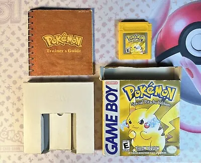 Pokemon Yellow CIB Complete Nintendo Game Boy TESTED WORKS Authentic GB • $218.75