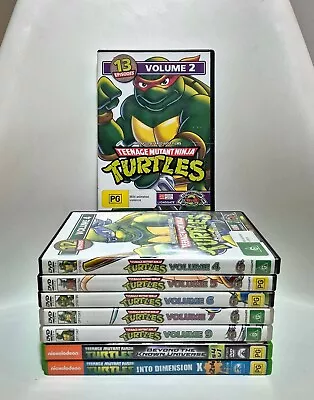 TMNT Teenage Mutant Ninja Turtles Reg 4 DVD 1986 TV Series Vol 245679 More • $70