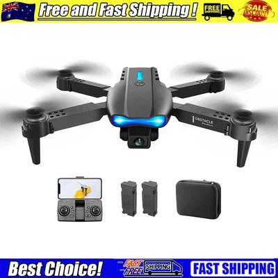 $40.91 • Buy Aeroplane USB Charging FPV Drones For Boys Girls (Black 2Battery 2 Camera)