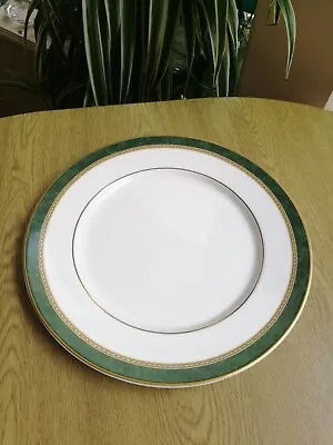 Vintage Royal Doulton St Andrews Green Marble Bone China Dinner Plates 27cm 1sts • £8.95