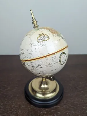 Vintage Replogle World Classic Series 9  Tall Globe Gold Black Wood Base 1980s • $50.50