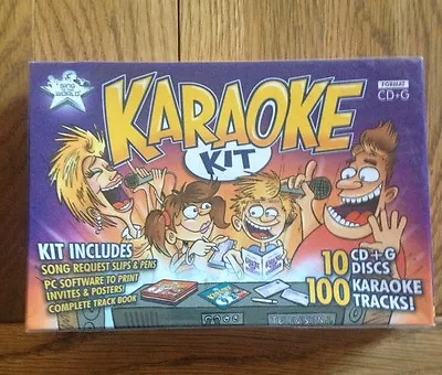STTW Karaoke Starter Kit 100 Tracks 10CD+G Discs Kids Songs For The Family • £9.99