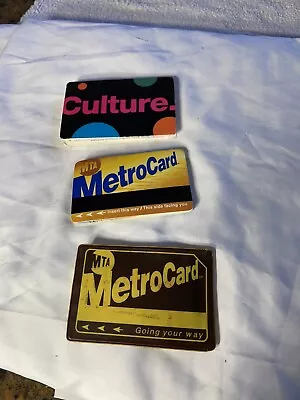 2 NYC MTA MAP CARDS With Holder Train Retro Collectible Memorabilia Unique • $12.95