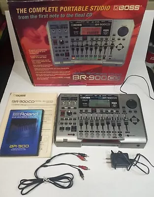 Boss BR-900 CD 8 Track Digital Recording Studio W/ Manual & AC Adap + Roland DVD • $155