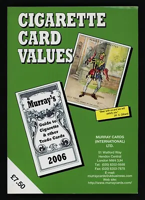 CIGARETTE CARD VALUES Murray's Guide To Cigarette & Other Trade Cards  CATALOGUE • £2.49