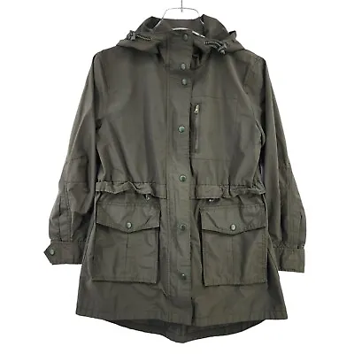 J CREW Women's Size XXS Perfect Lightweight Rain Jacket Item H8701 Dark Moss • $34.99