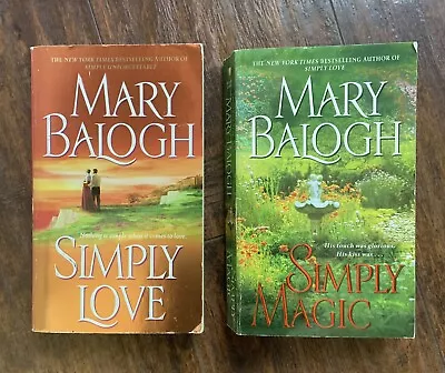 MARY BALOGH Lot Of 2 SIMPLY Series: SIMPLY LOVE #2 And SIMPLY MAGIC #3 Good Cond • $8.81