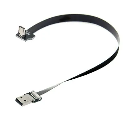 Down Angled USB2.0 Type-A To Micro USB 5Pin Data Flat Cable For FPV & Phone • $6.62