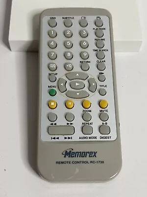 Memorex RC-1730 Remote Control Portable DVD Player Replacement Tested & Working • $2.99