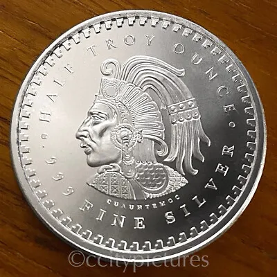 1/2 Oz GSM Aztec Mayan Calendar 999 Silver Round #3 • $23.99