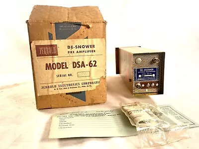 Vintage Jerrold DSA-62 De-Snower Antenna Pre Amplifier  - Vacuum Tube Amp NOS • $250