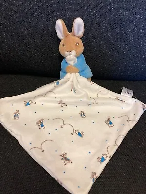 Marks & Spencer Blue Peter Rabbit Baby Comforter Blanket Soft Toy 08221216 • £9.95