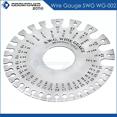 Round Wire Gauge Measuring Tool Thickness Diameter Gage SWG Sheet Metal Gauge  • $8.61