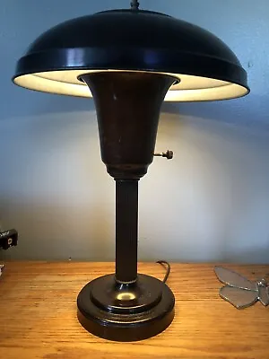 Vintage Leviton Brass Mushroom Shade • $100