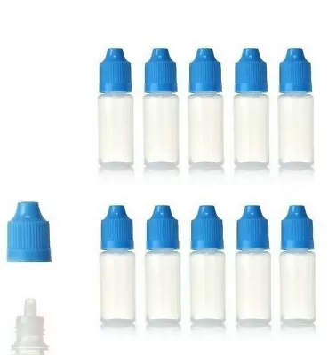 10 Pcs 10ml Empty Dropper Squeezable Plastic Dropper Bottles Eye Dropper Bottle • $9.75